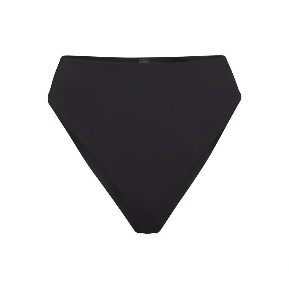 SKIMS SIGNATURE SWIM MID WAIST BOTTOM ONYX SIZE M And S